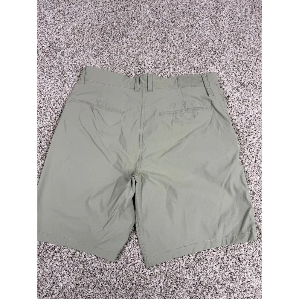 The North Face Men’s Olive Khaki Performance Chino Shorts Hiking Outdoor